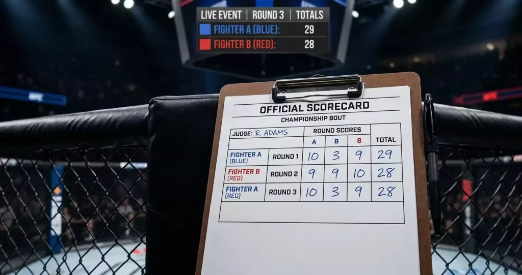 UFC point spread betting guide explaining how handicap markets and scorecard spreads work in MMA